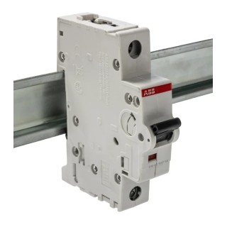 ABB System Pro M Compact S200 Miniature Circuit Breaker, 1-Pole, 63A, Type K, 230V AC, 72V DC, 10kA 2CDS251001R0607 S201-K63