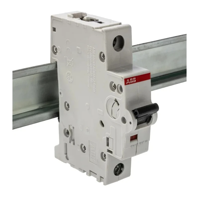 ABB System Pro M Compact S200 Miniature Circuit Breaker, 1-Pole, 63A, Type K, 230V AC, 72V DC, 10kA 2CDS251001R0607 S201-K63