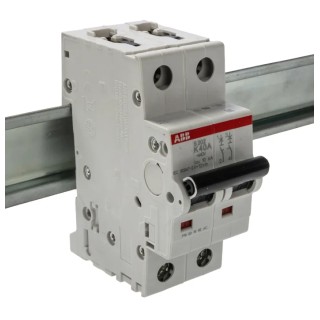 ABB System Pro M Compact S200 Miniature Circuit Breaker, 2-Pole, 40A, Type K, 400V AC, 125V DC, 10 2CDS252001R0557 S202-K40