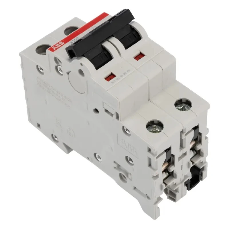 ABB System Pro M Compact S200 Miniature Circuit Breaker 2-Pole 63A Type K 400V AC 6 kA Breaking 2CDS252001R0607 S202-K63