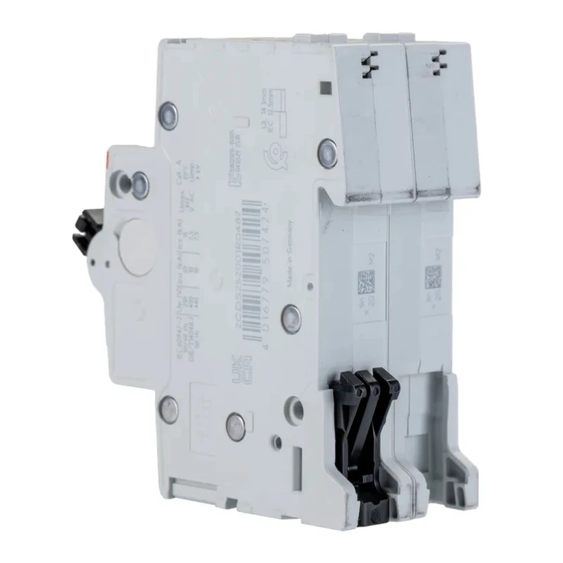 ABB System Pro M Compact S200 Miniature Circuit Breaker, 2-Pole, 20A, Type K, 400V AC, 125V DC, 6kA 2CDS252001R0487 S202-K20
