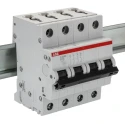 ABB System Pro M Compact S200M Miniature Circuit Breaker, 4-Pole, 16A, Type B, 400V AC, 15 kA 2CDS274001R0165 S204M-B16