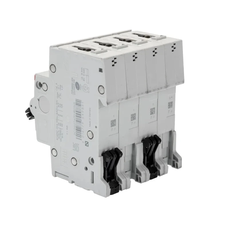 ABB System Pro M Compact S200M Miniature Circuit Breaker, 4-Pole, 16A, Type B, 400V AC, 15 kA 2CDS274001R0165 S204M-B16