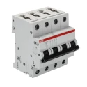 ABB System Pro M Compact S200M Miniature Circuit Breaker, 4-Pole, 16A, Type B, 400V AC, 15 kA 2CDS274001R0165 S204M-B16