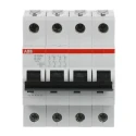 ABB System Pro M Compact Miniature Circuit Breaker 4-Pole 32A Type B 400V AC 12V DC 15kA Breaking 2CDS274001R0325 S204M-B32