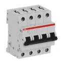 ABB System Pro M Compact Miniature Circuit Breaker 4-Pole 32A Type B 400V AC 12V DC 15kA Breaking 2CDS274001R0325 S204M-B32