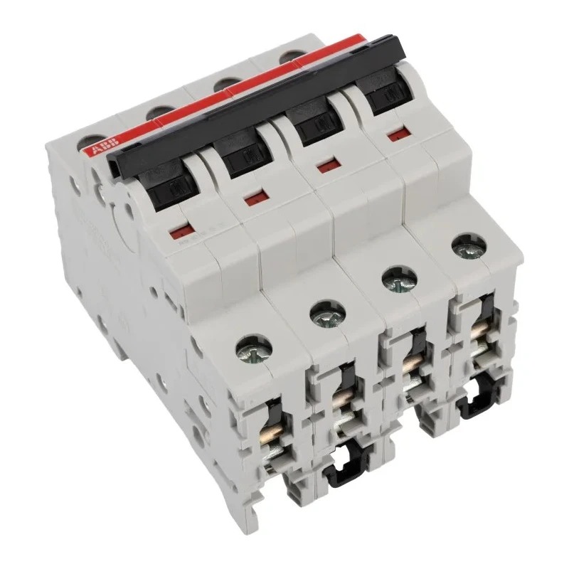 ABB System Pro M Compact S200M Miniature Circuit Breaker, 4-Pole, 63A, Type B, 400V AC, 12V DC, 10 2CDS274001R0635 S204M-B63