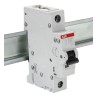 ABB System Pro M Compact S200M Miniature Circuit Breaker, 1-Pole, 40A, Type D, 230V AC, 72V DC 2CDS271001R0401 S201M-D40
