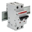 ABB System Pro M Compact S200M Miniature Circuit Breaker, 2-Pole, 1A, Type D, 400V AC, 125V DC, 15 2CDS272001R0011 S202M-D1