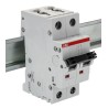 ABB System Pro M Compact S200M Miniature Circuit Breaker, 2-Pole, 1A, Type D, 400V AC, 125V DC, 15 2CDS272001R0011 S202M-D1