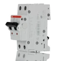 ABB System Pro M Compact S200M Miniature Circuit Breaker, 2-Pole, 10A, Type D, 400V AC, 125V DC 2CDS272001R0101 S202M-D10