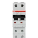 ABB System Pro M Compact S200M Miniature Circuit Breaker, 2-Pole, 10A, Type D, 400V AC, 125V DC 2CDS272001R0101 S202M-D10