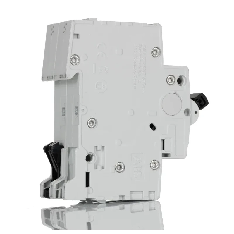 ABB System Pro M Compact S200M Miniature Circuit Breaker, 2-Pole, 10A, Type D, 400V AC, 125V DC 2CDS272001R0101 S202M-D10