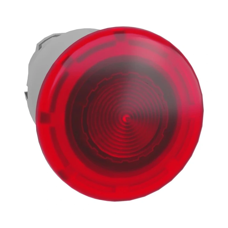 Schneider Electric Harmony XB4 Series Red Spring Return Metal Push Button Head 22mm Cutout IP66 IP67 IP69K ZB4BW443