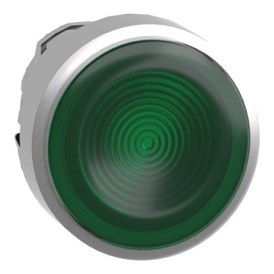 Schneider Electric Harmony XB4 Series Green Spring Return Push Button Head 22 mm Cutout Metal IP66 IP67 IP69K ZB4BW333S