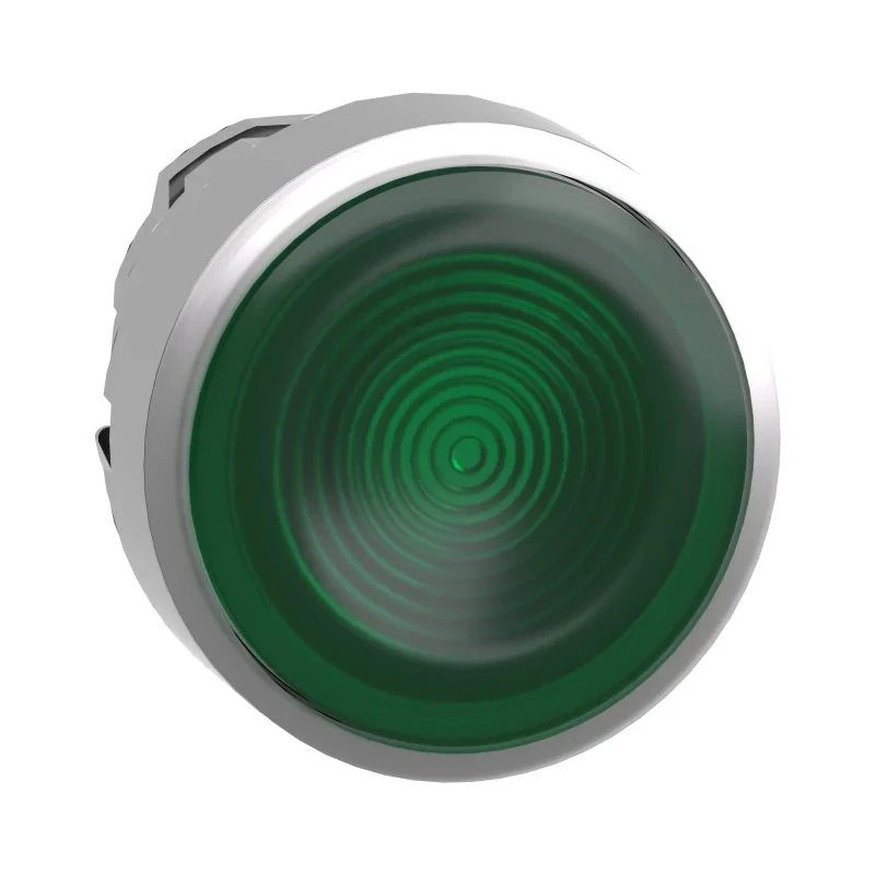 Schneider Electric Harmony XB4 Series Green Spring Return Push Button Head 22 mm Cutout Metal IP66 IP67 IP69K ZB4BW333S