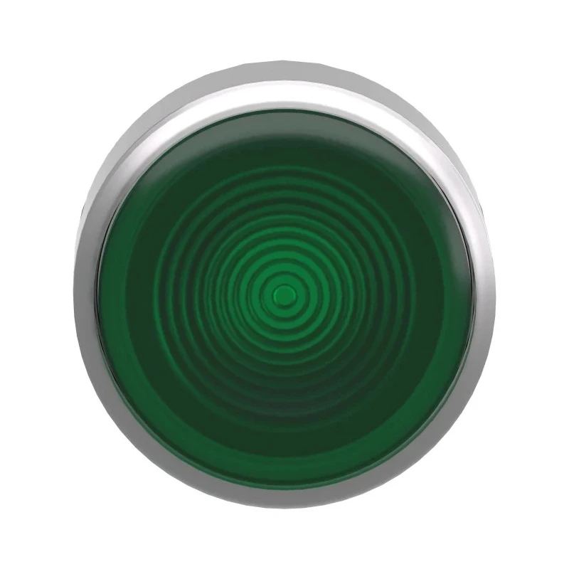 Schneider Electric Harmony XB4 Series Green Spring Return Push Button Head 22 mm Cutout Metal IP66 IP67 IP69K ZB4BW333S
