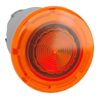 Schneider Electric Harmony XB4 Series Orange Round Spring Return Metal Push Button Head 22mm Cutout ZB4BW453