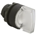 Schneider Electric Harmony Series 3 Position Illuminated Selector Switch Head, 22 mm Cutout, White Handle, IP65 ZB5AK1313