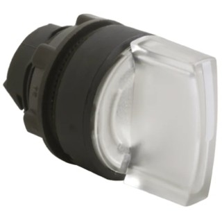 Schneider Electric Harmony Series 3 Position Illuminated Selector Switch Head, 22 mm Cutout, White Handle, IP65 ZB5AK1313