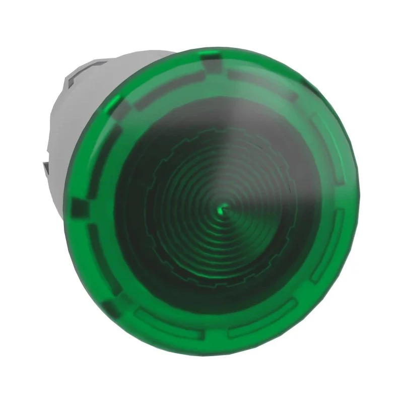 Schneider Electric Harmony XB4 Series Green Latching Mushroom Push Button Head, 22mm Cutout, 40mm Diameter, IP69K ZB4BW633
