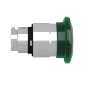 Schneider Electric Harmony XB4 Series Green Latching Mushroom Push Button Head, 22mm Cutout, 40mm Diameter, IP69K ZB4BW633