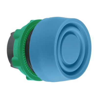 Schneider Electric Harmony XB5 Series Blue Spring Return Push Button Head, 22 mm Cutout, IP69K, IP67, IP66 ZB5AP6S