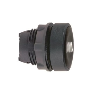 Schneider Electric Harmony XB5 Series Black Plastic Spring Return Push Button Head, 22 mm Cutout, IP69K, IP67, IP66 ZB5AA344