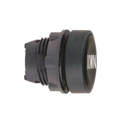Schneider Electric Harmony XB5 Series Black Plastic Spring Return Push Button Head, 22 mm Cutout, IP69K, IP67, IP66 ZB5AA344