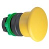 Schneider Electric Harmony XB5 Series Yellow Spring Return Mushroom Shaped Round Push Button Head, 22 mm Cutout, IP66 ZB5AC5