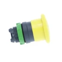 Schneider Electric Harmony XB5 Series Yellow Spring Return Mushroom Shaped Round Push Button Head, 22 mm Cutout, IP66 ZB5AC5