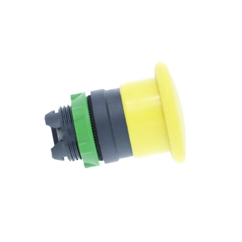 Schneider Electric Harmony XB5 Series Yellow Spring Return Mushroom Shaped Round Push Button Head, 22 mm Cutout, IP66 ZB5AC5
