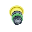Schneider Electric Harmony XB5 Series Yellow Spring Return Mushroom Shaped Round Push Button Head, 22 mm Cutout, IP66 ZB5AC5