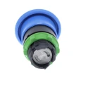 Schneider Electric Harmony XB5 Series Blue Mushroom Shaped Round Spring Return Push Button Head 22mm Cutout IP66 IP69K ZB5AC6