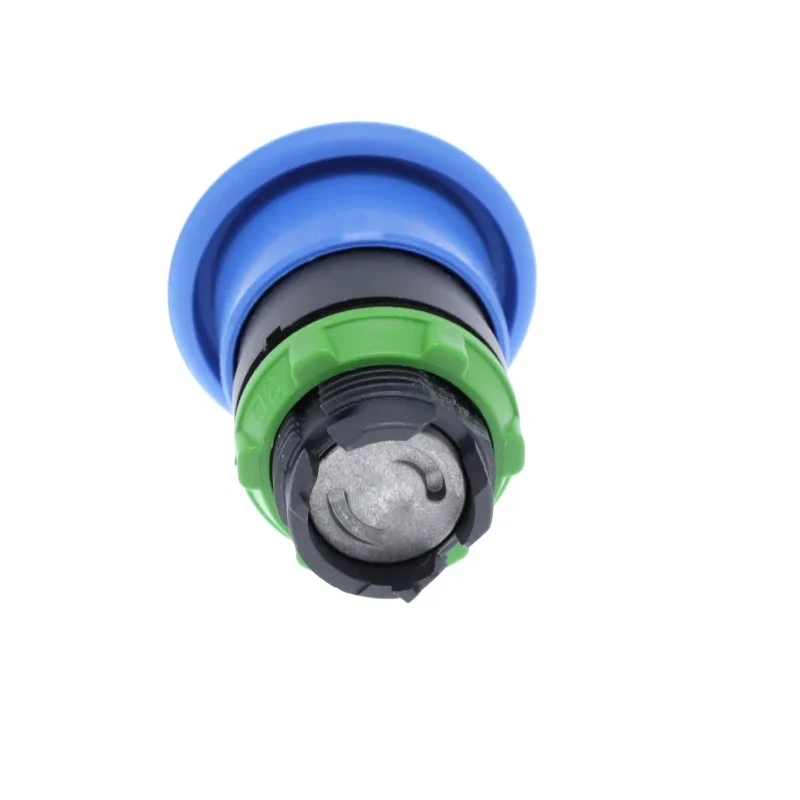 Schneider Electric Harmony XB5 Series Blue Mushroom Shaped Round Spring Return Push Button Head 22mm Cutout IP66 IP69K ZB5AC6