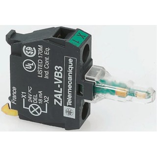 Schneider Electric Harmony Series Light Block LED Indicator White 110-120V ZALVG1