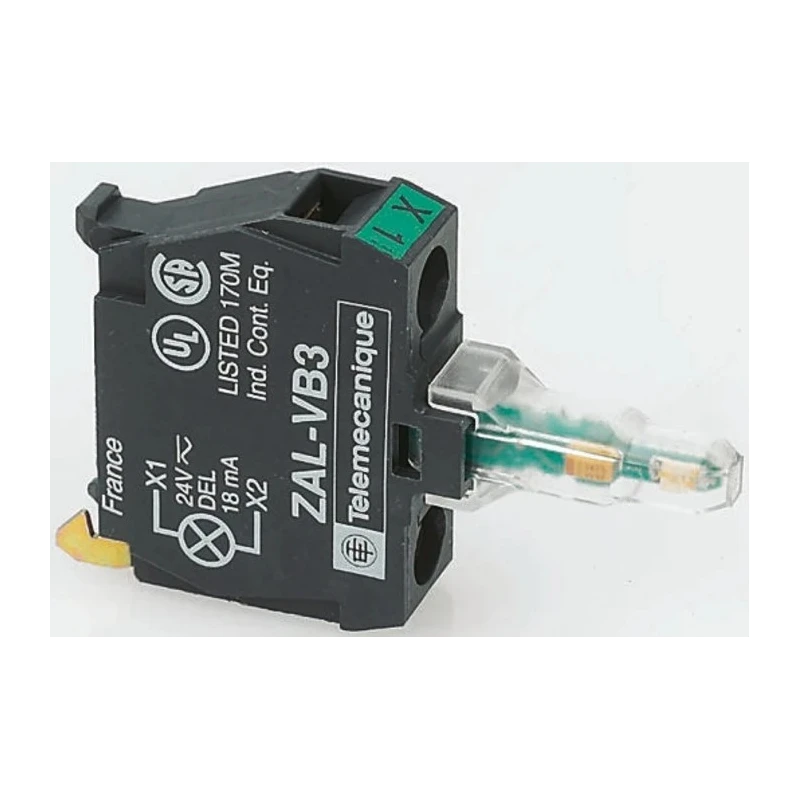 Schneider Electric Harmony Series Light Block LED Indicator White 110-120V ZALVG1