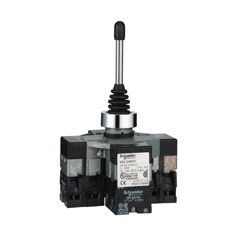 Schneider Electric Harmony XD2 Series Push Button Switch Panel Mount DPST 22 mm Cutout IP66 250 V 240 V XD2GA8441