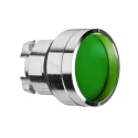 Schneider Electric Harmony XB4 Series Green Spring Return Push Button Head, 22 mm Cutout, IP69K IP67 IP66 ZB4BA36