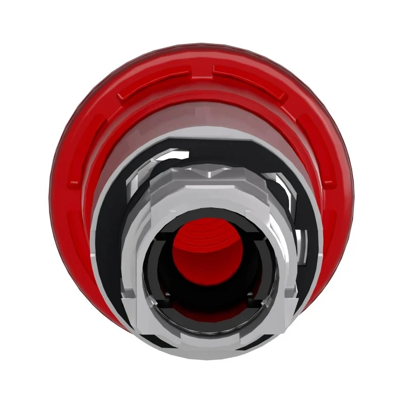 Schneider Electric Harmony XB4 Series Red Latching Push Button Head, 22 mm Cutout, Metal, IP69K, IP66 ZB4BW643