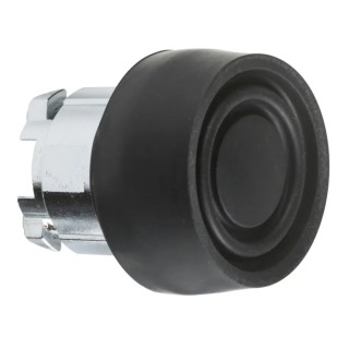 Schneider Electric Harmony XB4 Series Black Metal Round Spring Return Push Button Head 22 mm Cutout ZB4BP2S