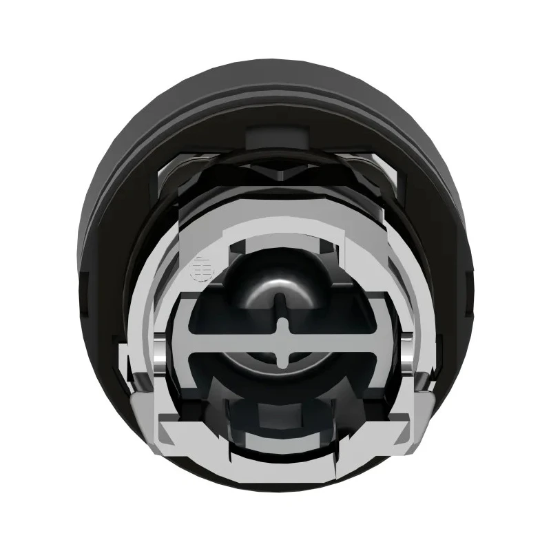 Schneider Electric Harmony XB4 Series Black Metal Round Spring Return Push Button Head 22 mm Cutout ZB4BP2S
