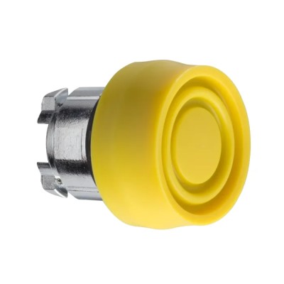 Schneider Electric Harmony XB4 Series Yellow Spring Return Push Button Head 22 mm Cutout IP69K IP67 IP66 ZB4BP5S