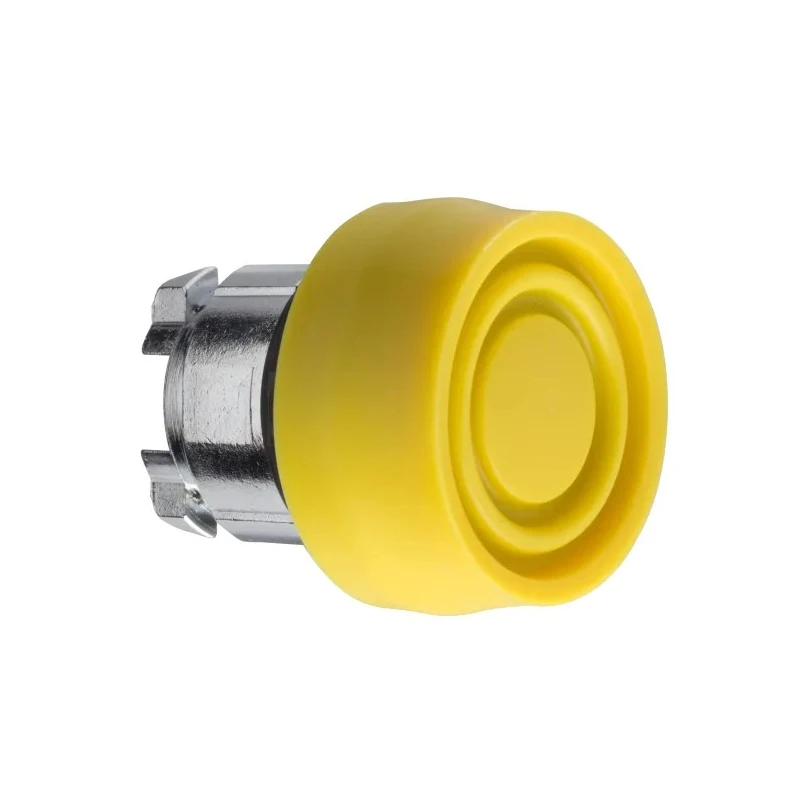 Schneider Electric Harmony XB4 Series Yellow Spring Return Push Button Head 22 mm Cutout IP69K IP67 IP66 ZB4BP5S