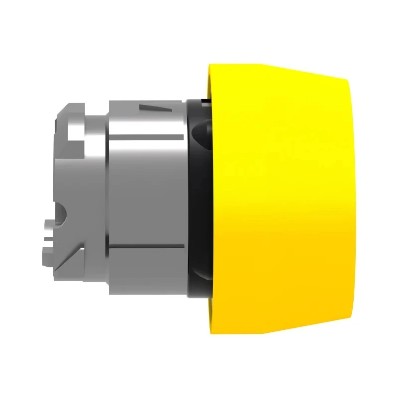 Schneider Electric Harmony XB4 Series Yellow Spring Return Push Button Head 22 mm Cutout IP69K IP67 IP66 ZB4BP5S