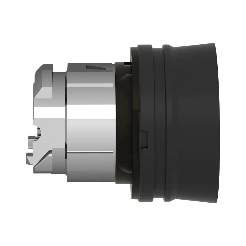 Schneider Electric Harmony XB4 Series Black Metal Round Spring Return Push Button Head 22 mm Cutout ZB4BP2S