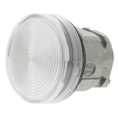 Schneider Electric White Pilot Light Head Panel Mount 22 mm Cutout IP66 IP67 IP69K ZB4BV013S