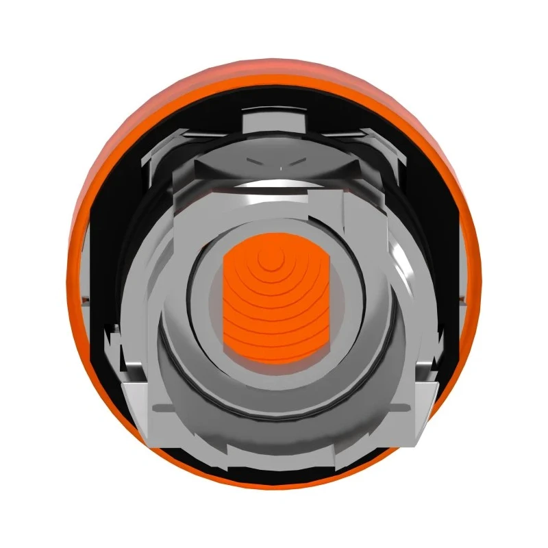Schneider Electric Orange Pilot Light Head 22 mm Cutout Panel Mount Harmony Series ZB4BV053S