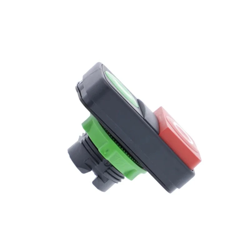 Schneider Electric Harmony XB5 Series Double Head Push Button Head Red Green Spring Return Plastic 22mm Cutout ZB5AL7341