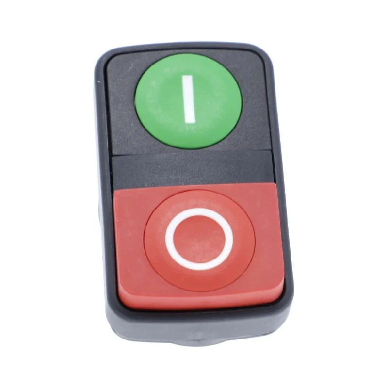 Schneider Electric Harmony XB5 Series Double Head Push Button Head Red Green Spring Return Plastic 22mm Cutout ZB5AL7341